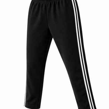 מכנסי קפוארה ואימון - שחור עם פסים לבנים