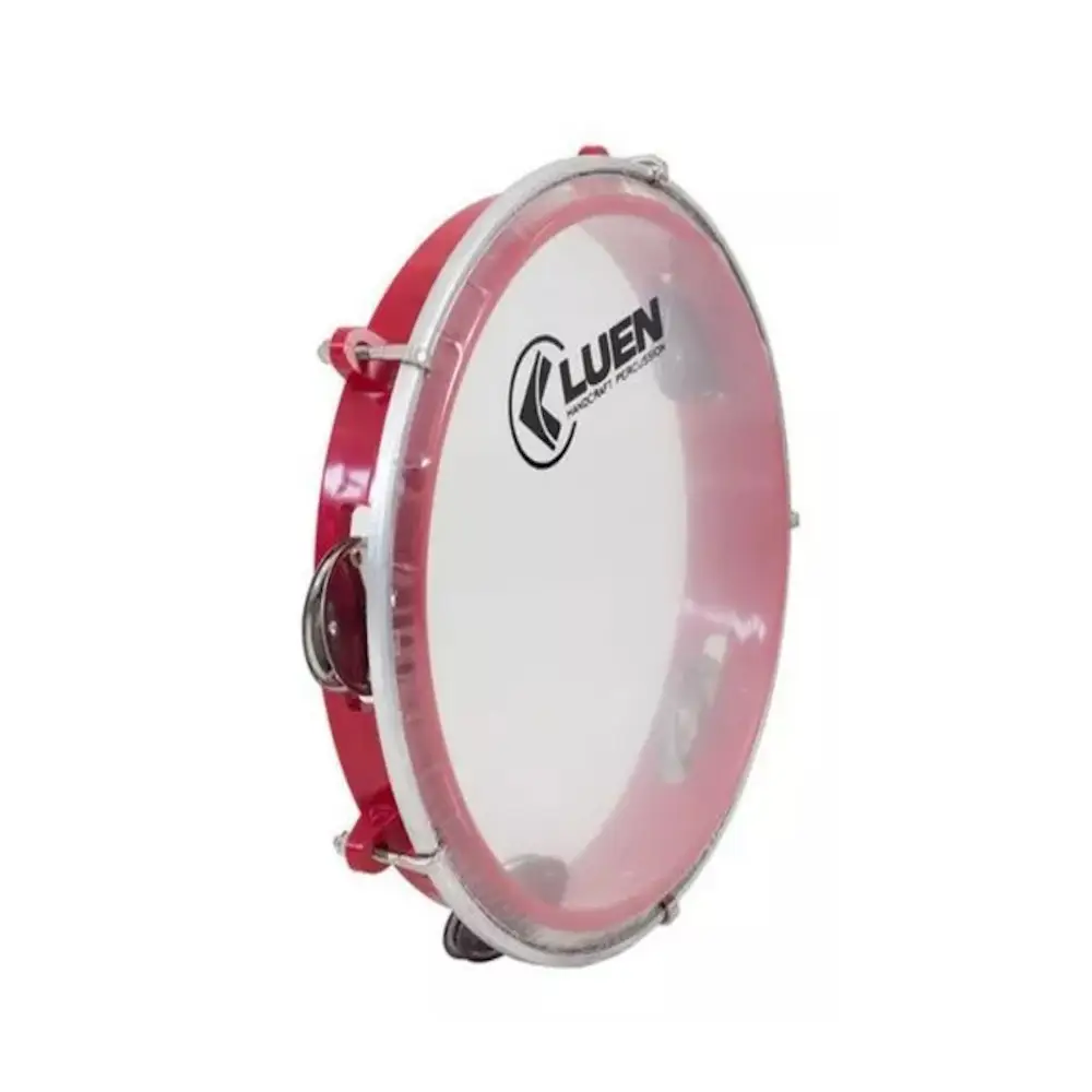 פנדרו ברזילאי 8" שקוף לילדים -צבעים שונים - LUEN 5 פנדרו-ילדים-ברזילאי-שקוף-אדום