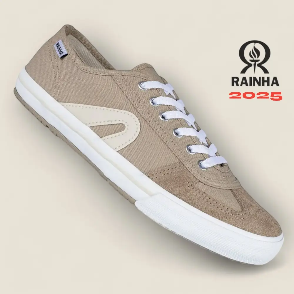נעלי קפוארה ברזילאיות RAINHA VL2500 – חום בהיר | מהדורת 2025 1 נעלי קפוארה תנועה ופרקור סניקרס ברזילאיות Rainha Vl 2500 דגם 2025 חום בהיר
