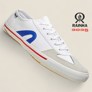 נעלי קפוארה תנועה ופרקור סניקרס ברזילאיות Rainha Vl 2500 דגם 2025 לבן-כחול-אדום
