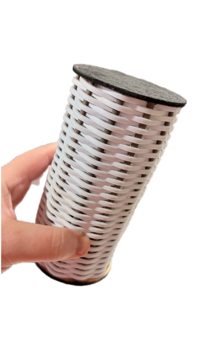 שייקר קאשישי גלילי עבודת יד מברזיל - לבן